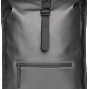 RAINS Roll top metallic grey Backpack